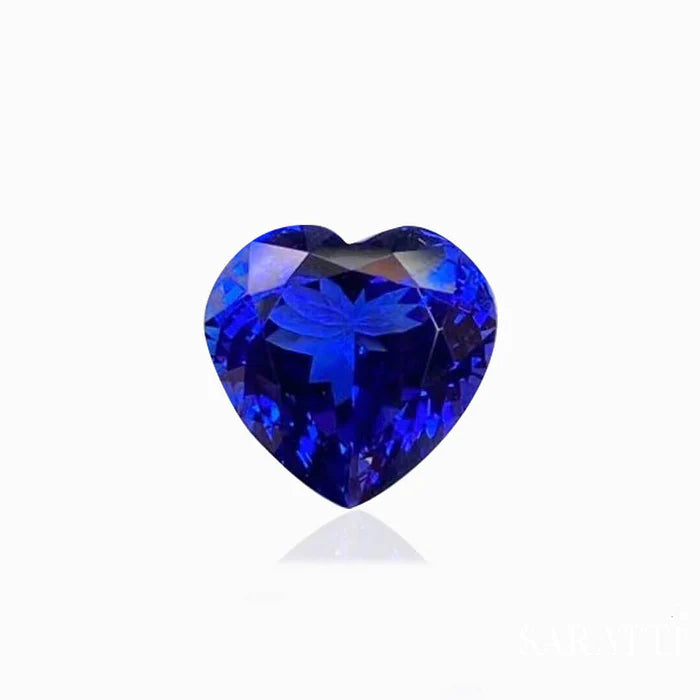 Heart Shaped Tanzanite Gem - Heart Shape Gemstones