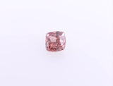 0.15ct Cushion brilliant Natural Diamond (Colour Fancy Deep Orangey Pink, Clarity VS1, GIA Certified)