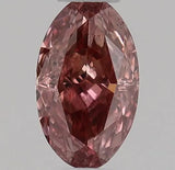 0.18ct Oval Natural Diamond (Colour Fancy Deep Pink, Clarity VS2, GIA Certified)