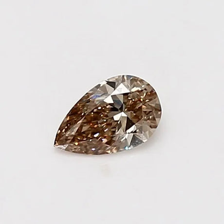 0.27ct Pear Natural Diamond (Colour Fancy Light Yellowish Brown, Clarity VS2, GIA Certified)
