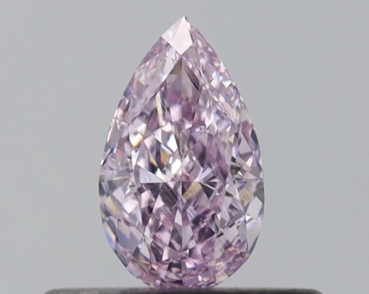 0.29ct Pear Natural Diamond (Colour Fancy Pinkish Purple, Clarity VS1, Cut EX, GIA Certified)