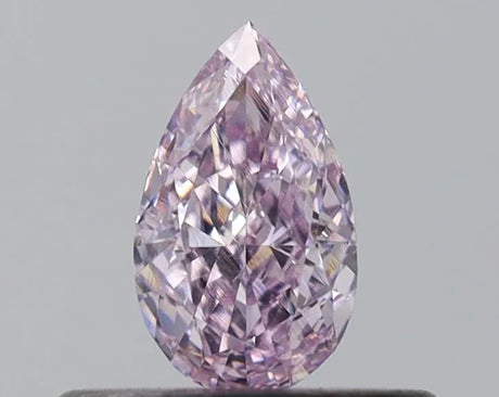 0.29ct Pear Natural Diamond (Colour Fancy Pinkish Purple, Clarity VS1, Cut EX, GIA Certified)