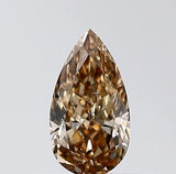0.30ct Pear Natural Diamond (Colour Brown, Clarity VS2, Cut VG, IGI Certified)