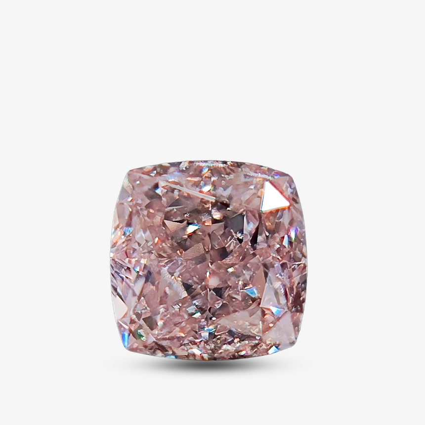 0.36-carat Cushion Cut Fancy Light Brownish-Pink Natural Diamond | GIA Certified