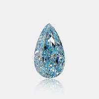 0.385 Carat Natural Fancy Blue Diamond | Pear Cut | VS | 6.73 × 3.81 mm
