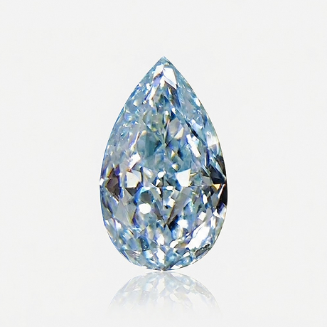 0.495ct Fancy Light Blue Diamond pear cut VS clarity | SARATTI