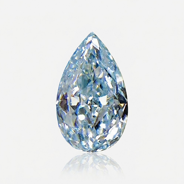 0.495ct Fancy Light Blue Diamond pear cut VS clarity | SARATTI