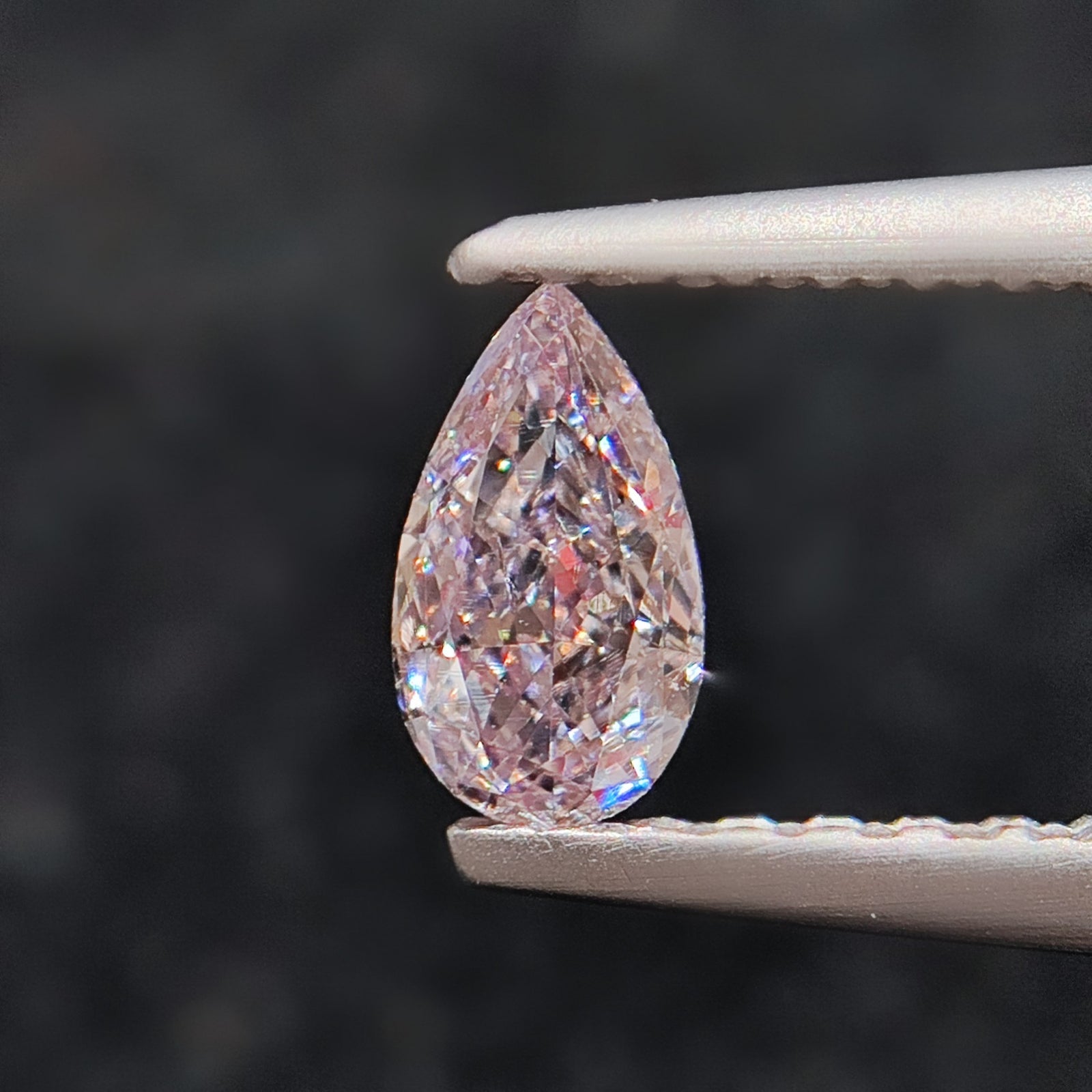0.50-carat Pear Light Pink- Brown Natural Diamond | GIA Certified