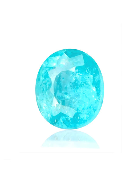 0.64ct natural Paraiba tourmaline oval greenish blue | SARATTI
