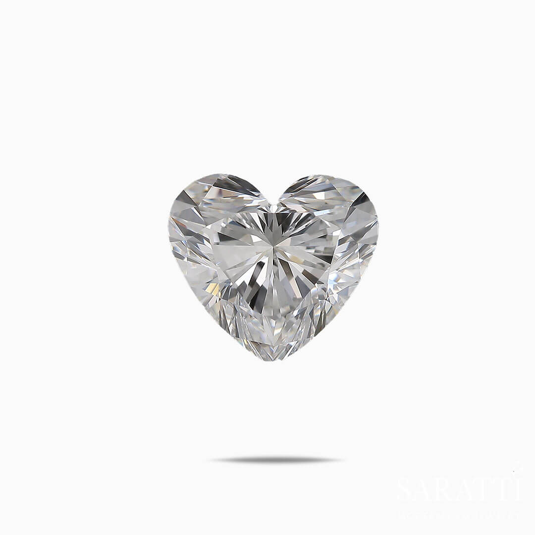 0.71 carats F-Color Heart Shaped Diamond