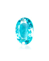 0.75ct natural Paraiba tourmaline oval cut neon blue | SARATTI