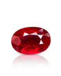 Guild report for 0.76 CTS Natural Ruby documenting Pigeon's Blood colour, no thermal enhancement and strong fluorescence | SARATTI