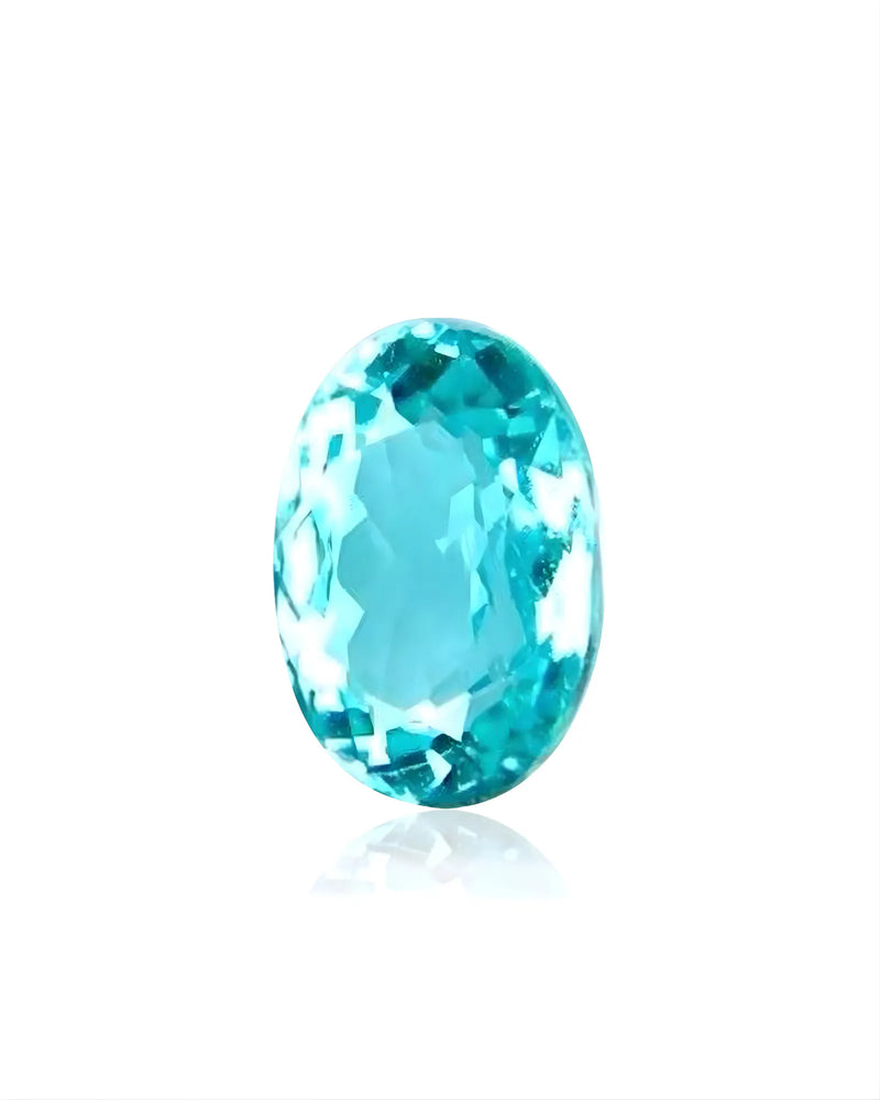 0.76ct natural Paraiba tourmaline oval cut neon blue | SARATTI