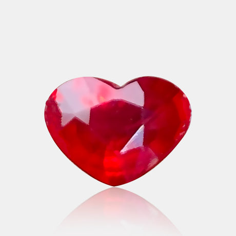0.77 carat Untreated Natural Pigeon’s Blood ruby heart loose gemstone | SARATTI