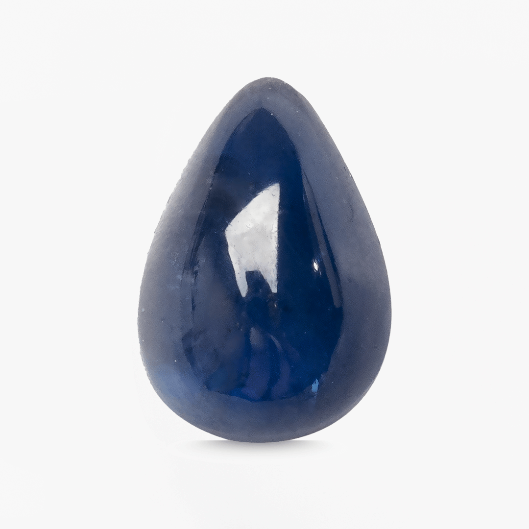 0.81 carats Pear Cabochon Natural Sapphire Gemstone - 6.7mm x 4.7mm