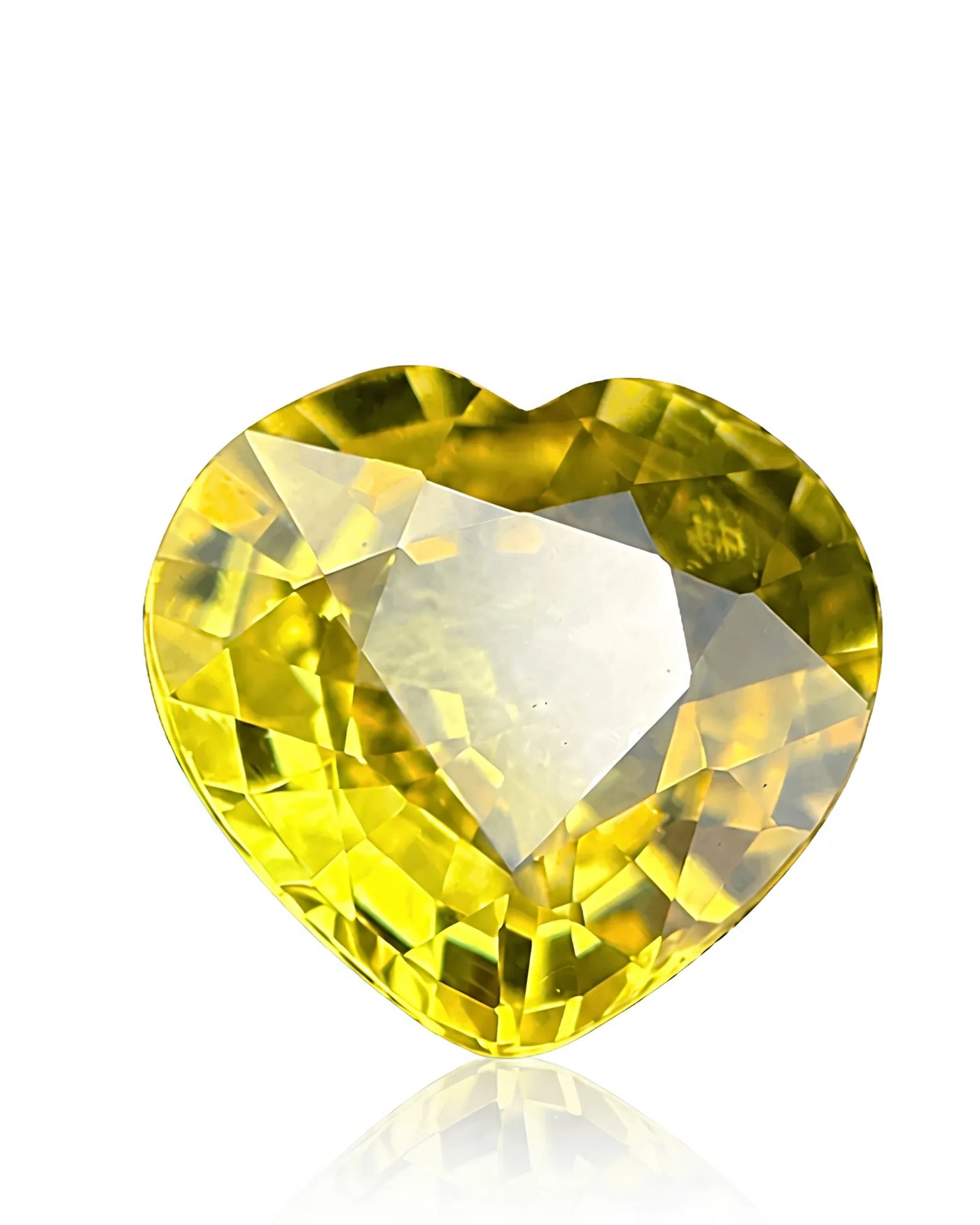 0.84 carats Natural Thailand Ceylon Yellow Sapphire | Heart