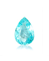0.85 carat pear Paraiba tourmaline close-up - SARATTI
