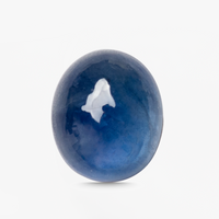 0.88 Carats Oval Cabochon Blue Sapphire Gemstone – 5.8 × 5 mm