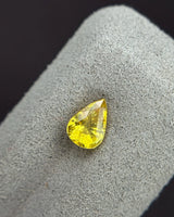 0.90ct Natural Ceylon Yellow Sapphire Pear loose gemstone alternate angle | SARATTI