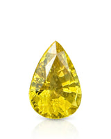 0.90ct Natural Thailand Ceylon Yellow Sapphire Pear main view loose gemstone | SARATTI