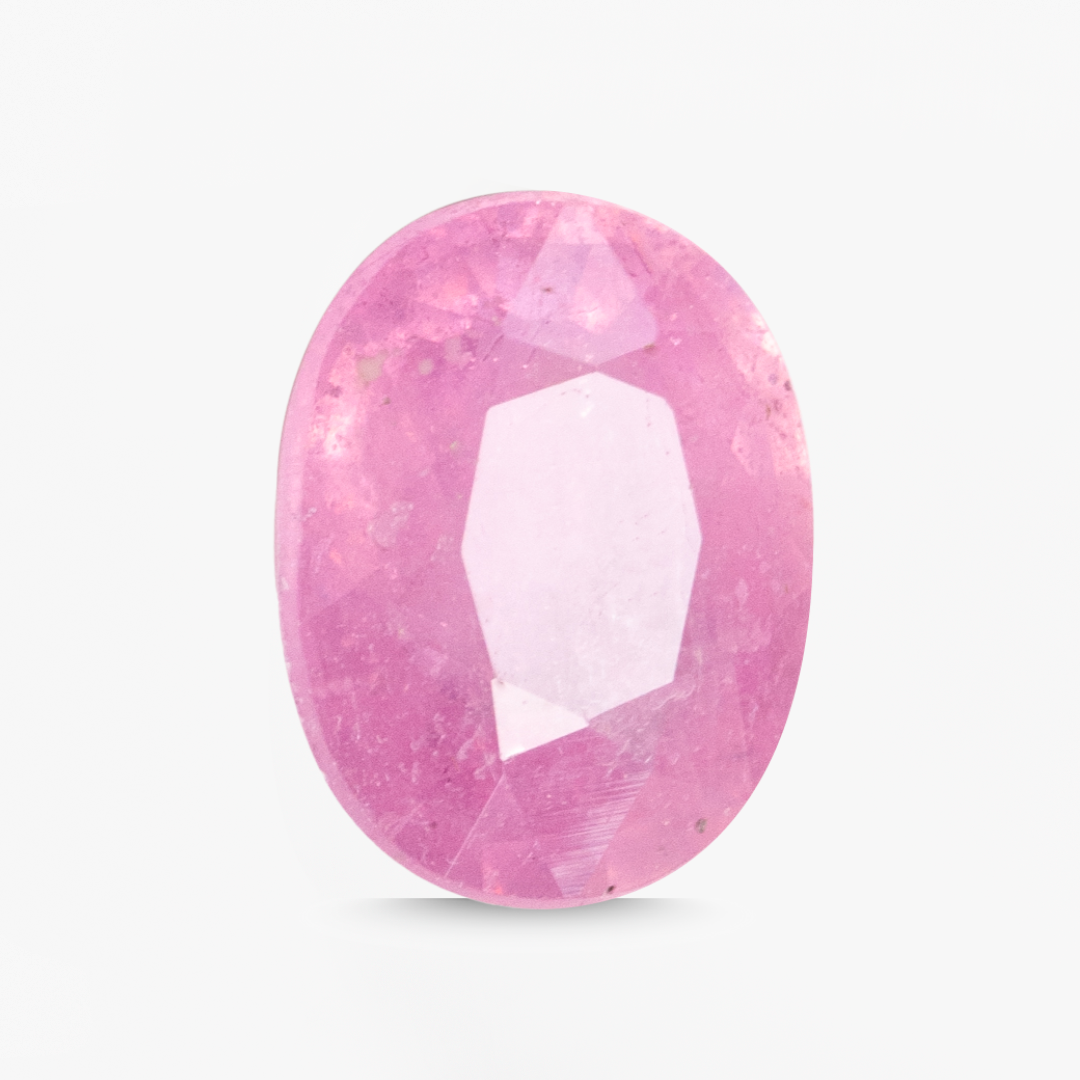 0.95ct pink sapphire 6.5mm 5.5mm loose gemstone Sri Lanka | SARATTI
