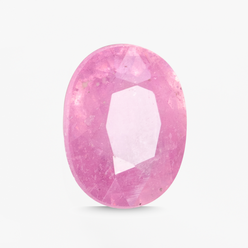 0.95ct pink sapphire 6.5mm 5.5mm loose gemstone Sri Lanka | SARATTI