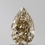 0.96ct Pear Natural Diamond (Colour Fancy Light Yellowish Brown, Clarity VS1, GIA Certified)
