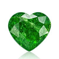 0.9 carats Green Natural Tanzanian Tsavorite Garnet | Heart Cut