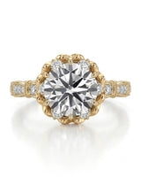 Suki – Timeless Spark Natural Round Diamond Vintage Halo Ring