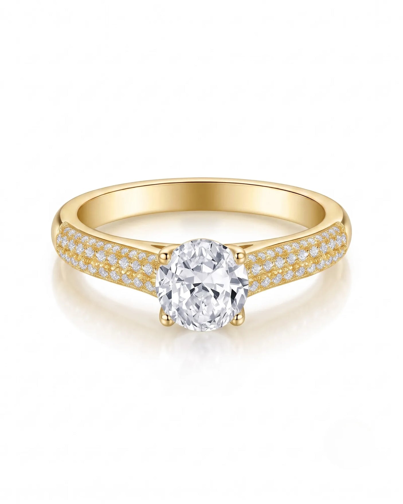 Ember • Moissanite Halo Engagement Ring