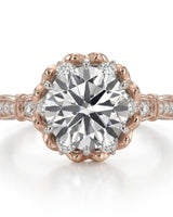Suki – Timeless Spark Natural Round Diamond Vintage Halo Ring