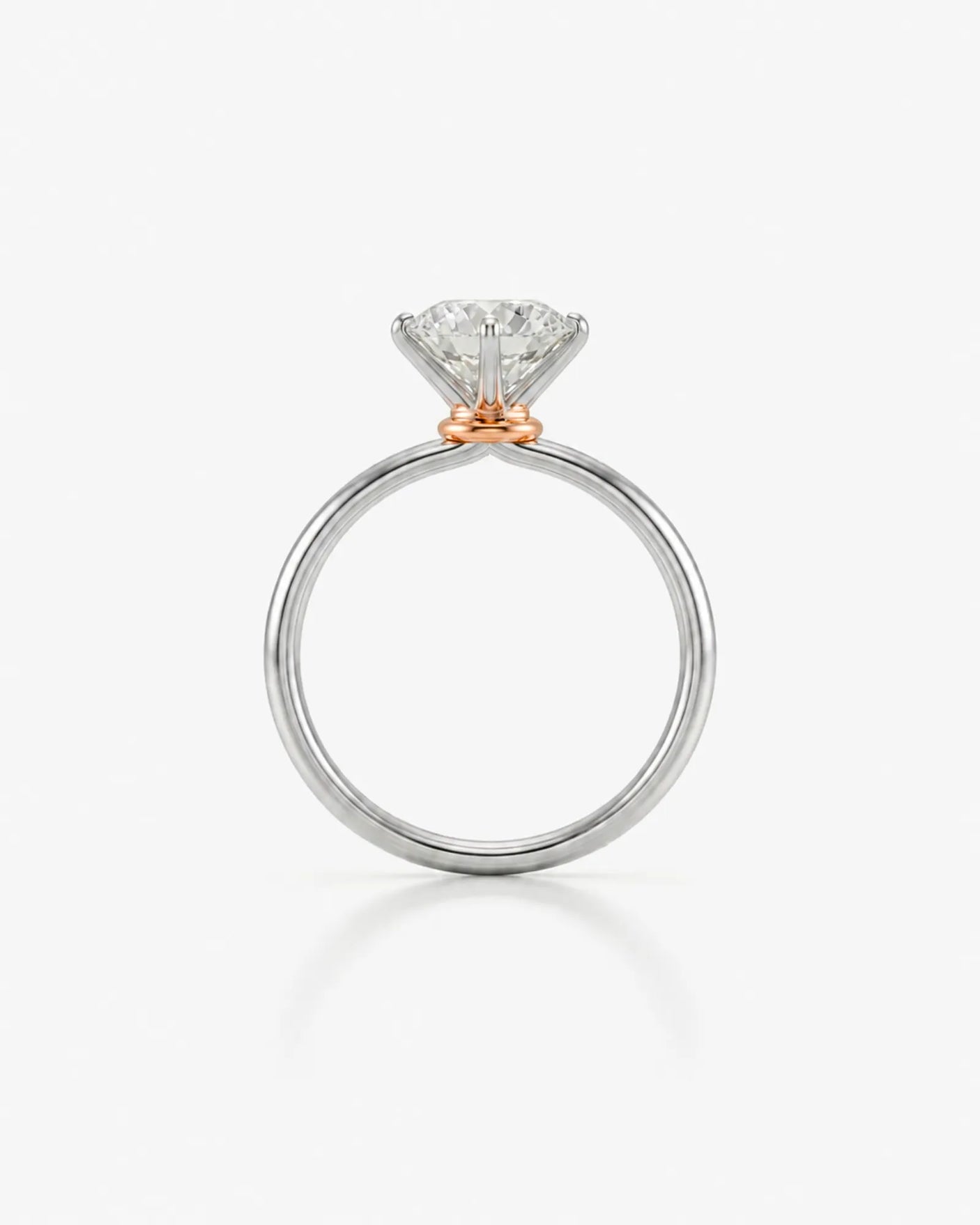 Beila – Starry Symphony Natural Round Diamond Six-Prong Solitaire Ring