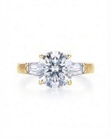 Terzo Tesoro – Natural Round Diamond Three-Stone Engagement Ring