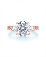 Terzo Tesoro – Natural Round Diamond Three-Stone Engagement Ring