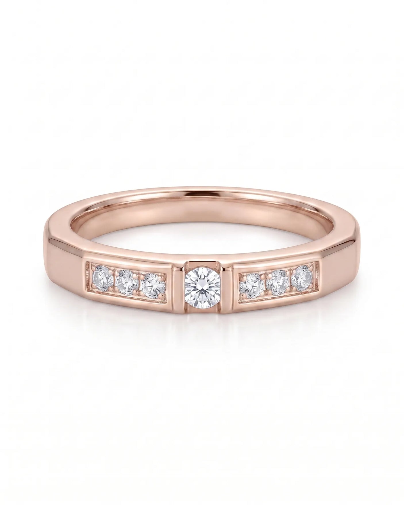 Gilded Glamour Wedding Ring Set | His & Hers