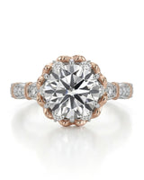 Suki – Timeless Spark Natural Round Diamond Vintage Halo Ring