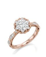 Suki – Timeless Spark Natural Round Diamond Vintage Halo Ring