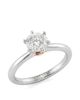 Beila – Starry Symphony Natural Round Diamond Six-Prong Solitaire Ring