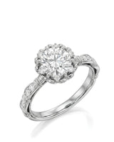 Suki – Timeless Spark Natural Round Diamond Vintage Halo Ring