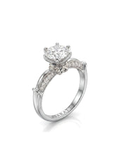 Kirina – Brilliant Bliss Natural Round Diamond Two-Tone Engagement Ring