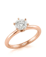 Beila – Starry Symphony Natural Round Diamond Six-Prong Solitaire Ring