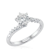 Saoirse – Natural Round Diamond Six-Prong Twisted-Shank Engagement Ring