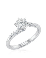 Saoirse – Natural Round Diamond Six-Prong Twisted-Shank Engagement Ring