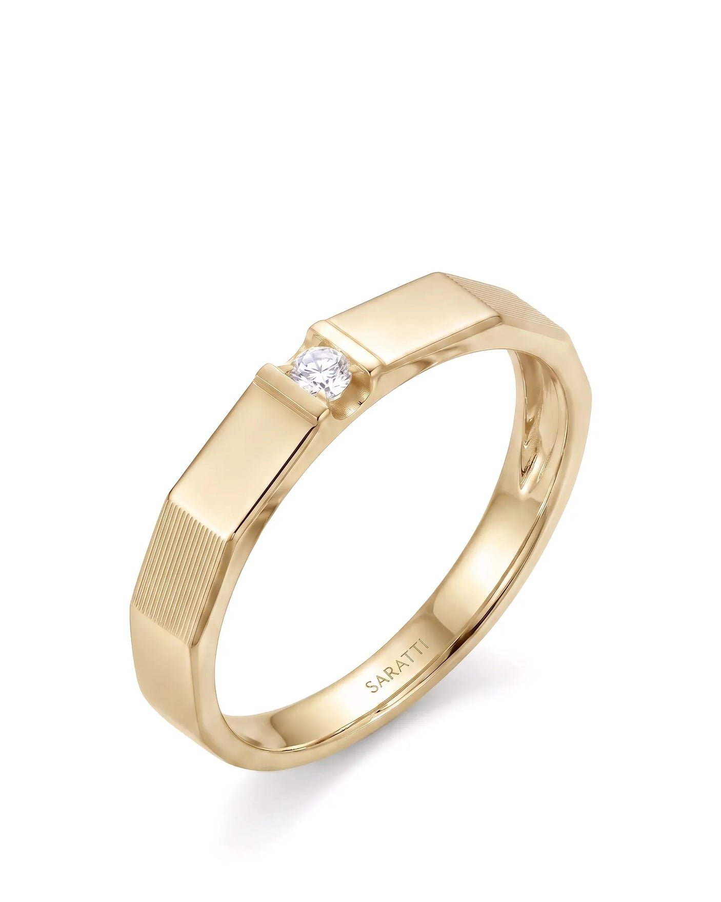 Gilded Glamour Wedding Ring Set | His & Hers