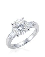 Terzo Tesoro – Natural Round Diamond Three-Stone Engagement Ring