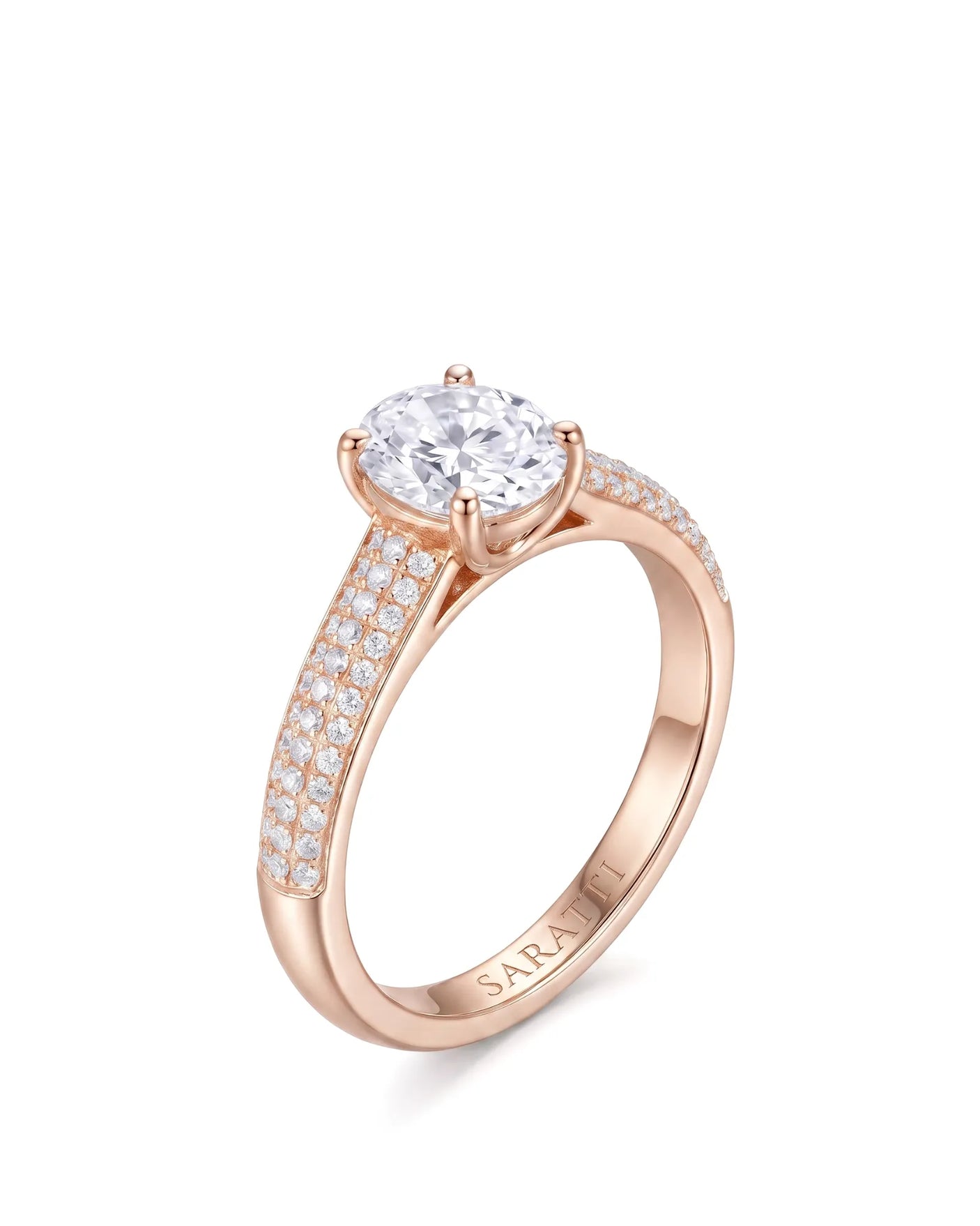 Ember • Moissanite Halo Engagement Ring