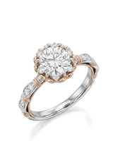 Suki – Timeless Spark Natural Round Diamond Vintage Halo Ring