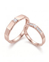 Gilded Glamour Wedding Ring Set | His & Hers