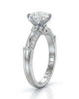 Kirina – Brilliant Bliss Natural Round Diamond Two-Tone Engagement Ring