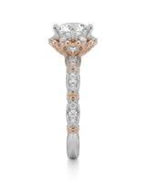 Suki – Timeless Spark Natural Round Diamond Vintage Halo Ring